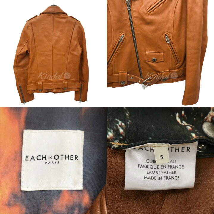 楽天市場】【中古】EACH×OTHERコンチョ付き ダブルライダース 