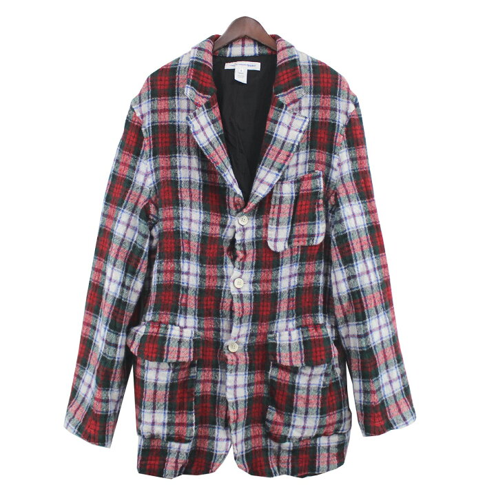 楽天市場】【中古】COMME des GARCONS SHIRT 22AW Tartan Wool Blazer  