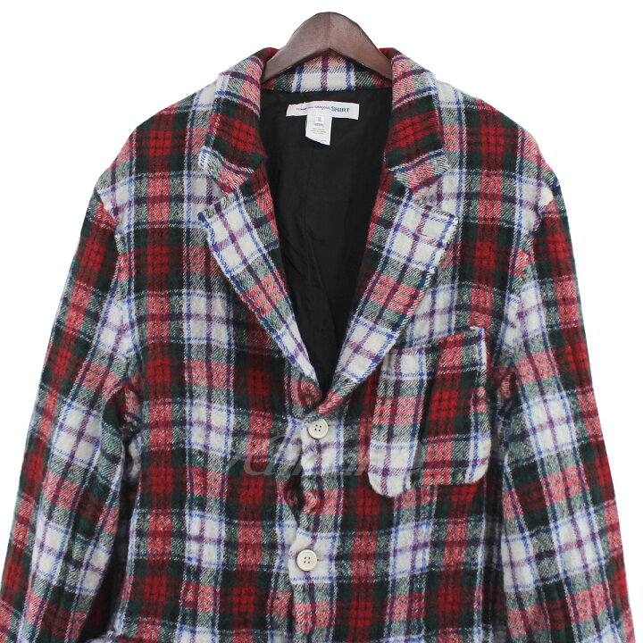 楽天市場】【中古】COMME des GARCONS SHIRT 22AW Tartan Wool Blazer 