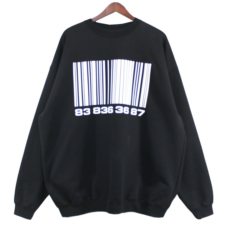楽天市場】【中古】VTMNTS VETEMENTS22SS BIG BARCODE SWEATSHIRT  