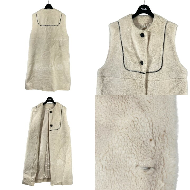 楽天市場】【中古】yoriもこもこロングジレ YR2225-135AW ホワイト 