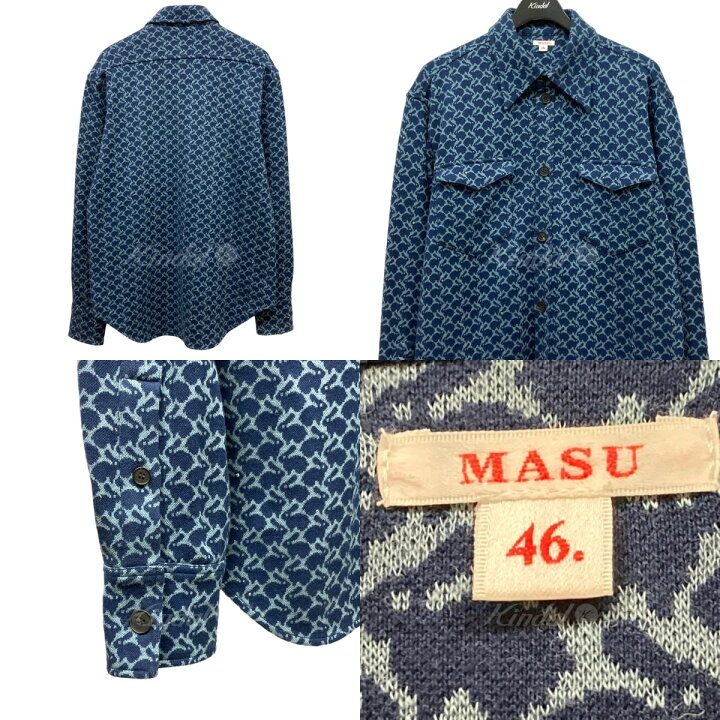 楽天市場】【中古】MASU 「MONOGRAM PATTERN SHIRT」ラビット柄ライン 