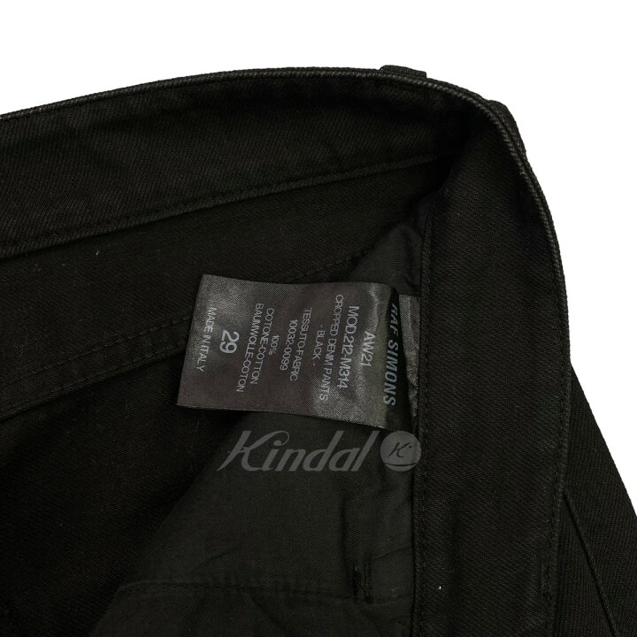 楽天市場】【中古】RAF SIMONS 2021AW クロップドデニムパンツ  