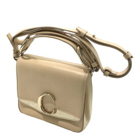 【中古】Chloe｢chloe c ミニバック｣2WAYバッグ ベージュ【価格見直し】