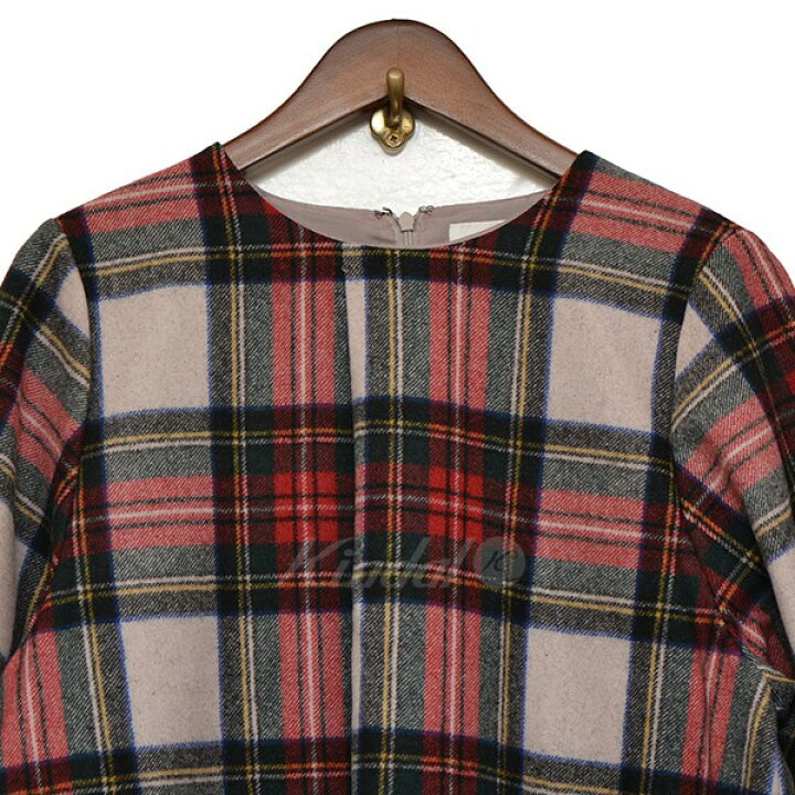 楽天市場】【中古】machatt ウールチェックワンピース マルチカラー  