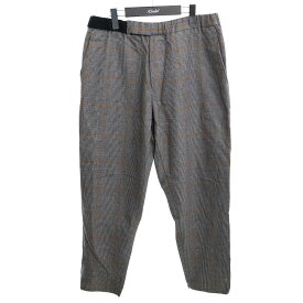 【中古】Graphpaperウールコックパンツ　Glencheck Wool Cook Pants　GM184-40507 グレー(ブラック×ホワイト)／ブラウン サイズ：Free【価格見直し】