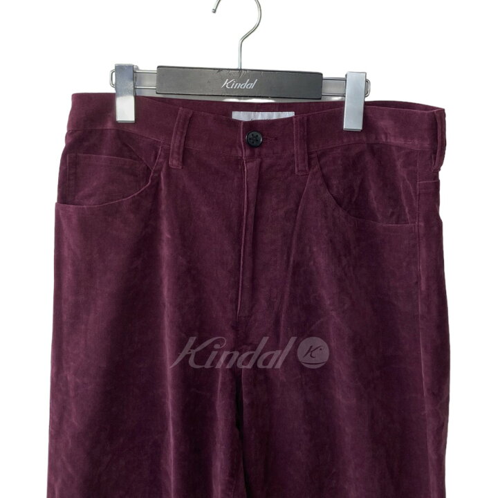楽天市場】【中古】SASQUATCHfabrix． 22AW ベロアパンツ ボルドー 
