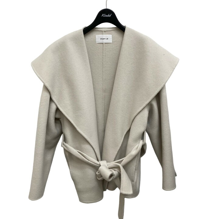 楽天市場】【中古】FRAY ID ショールカラーショートリバーコート  