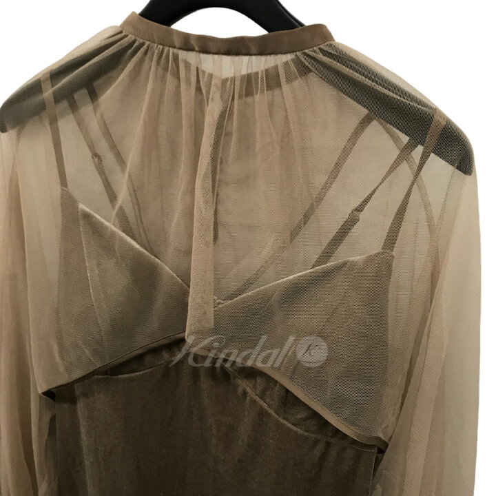 楽天市場】【中古】AMERIMANY WAY TULLE VEIL DRESS ベロアドレス 