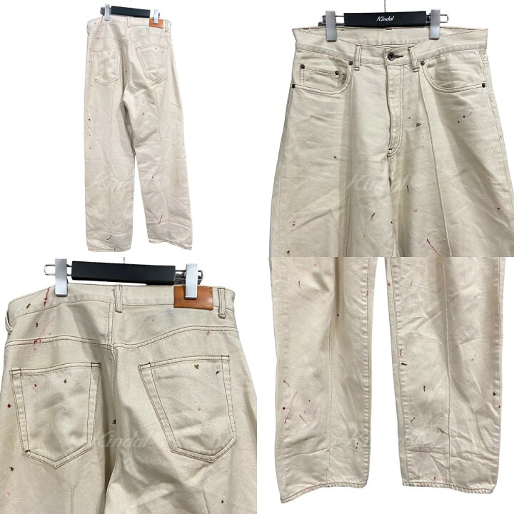 楽天市場】【中古】KHOKI｢Hand Paint Denim Pants｣加工デザインパンツ 