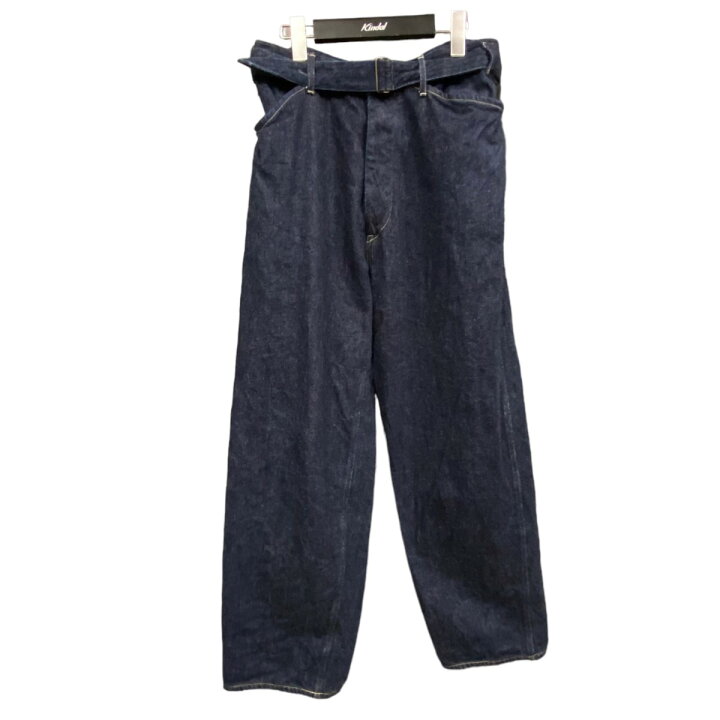 楽天市場】【中古】COMOLI 23SS ベルテッドデニムパンツ インディゴ 