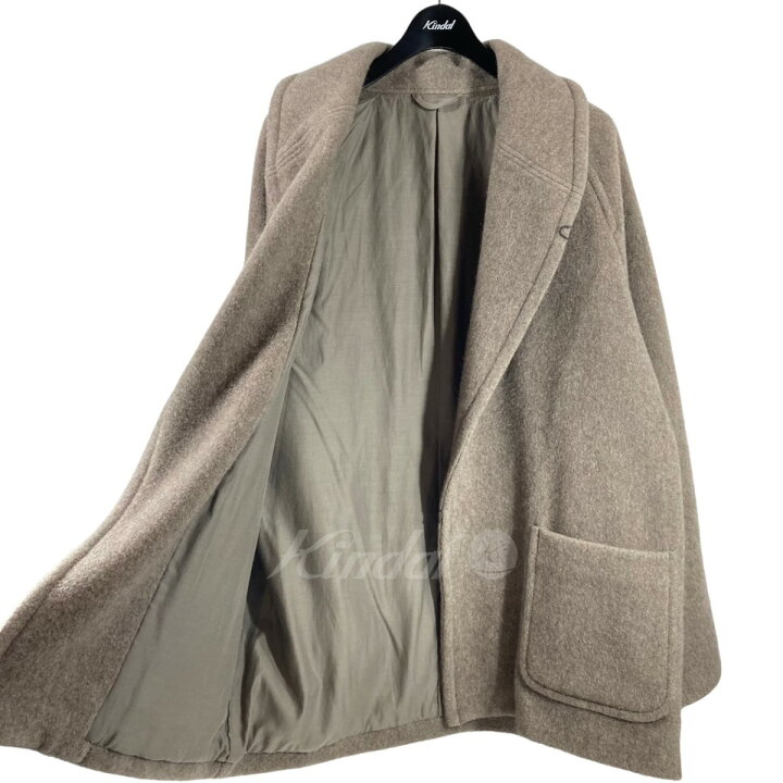 楽天市場】【中古】COMOLIヤクウール ショールカラーコート L03-04006