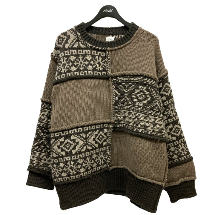 Name. 20AW NORDIC PATCHWORK KNIT SWEATER | ヤマダウェブコム