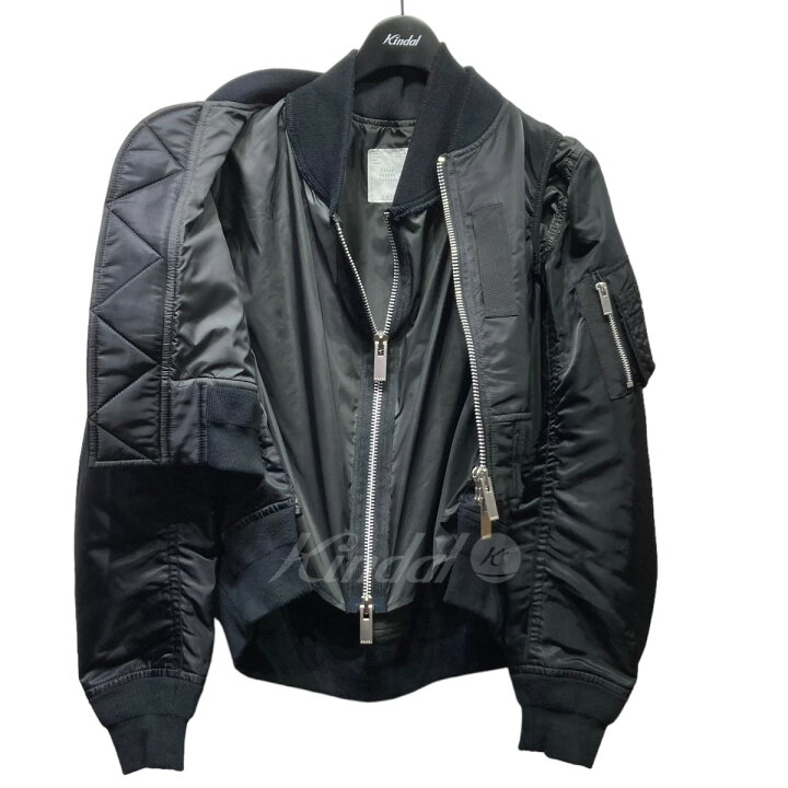楽天市場】【中古】sacai 20SS Fabric Combo MA-1 Blouson ボンバー  