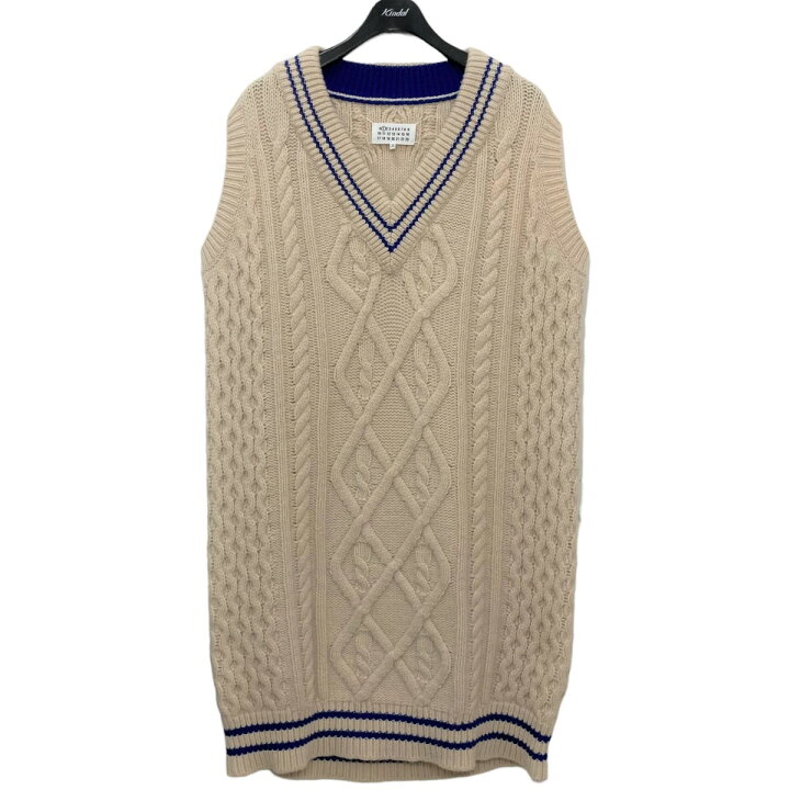 楽天市場】【中古】Maison Margiela チルデンケーブルニットベスト 