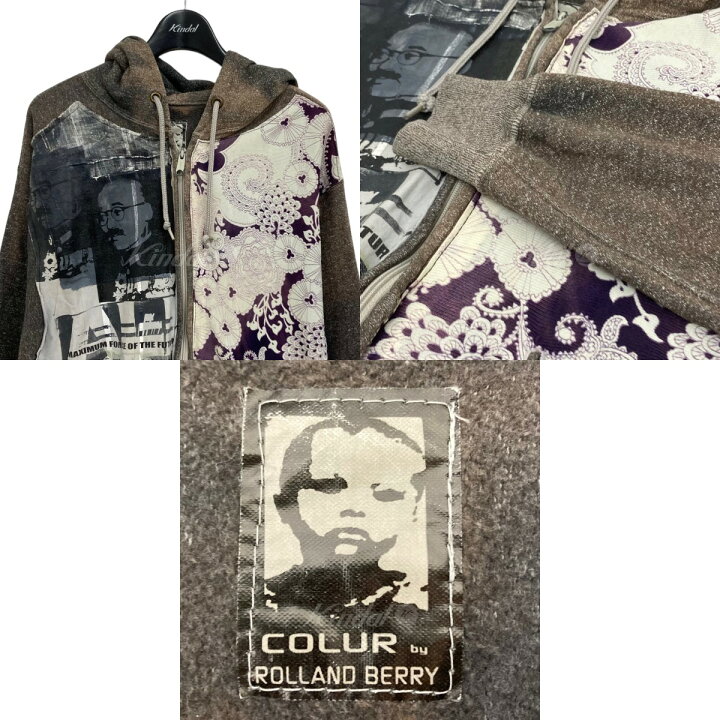 楽天市場】【中古】COLUR by ROLLAND BERRY リメイクジップパーカー 