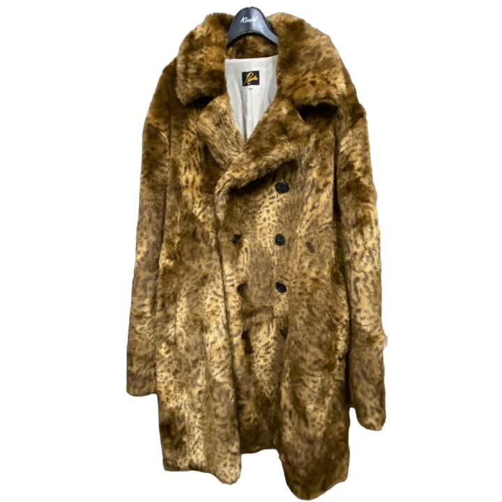 楽天市場】【中古】Needles ｢Leopard pea coat｣フェイクファーコート 