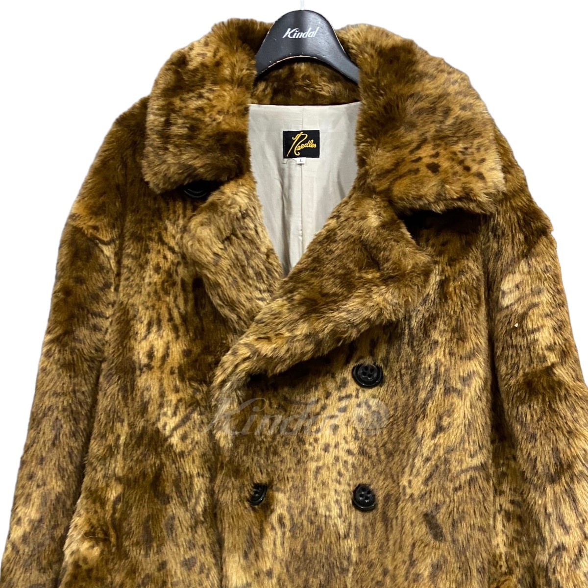 楽天市場】【中古】Needles ｢Leopard pea coat｣フェイクファーコート