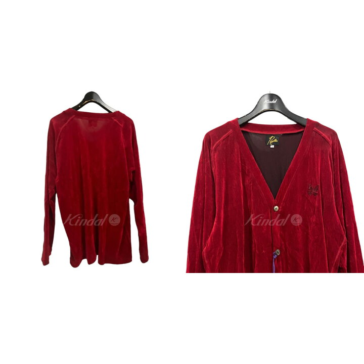 楽天市場】【中古】Needles 23AW バタフライベロアカーディガン レッド 