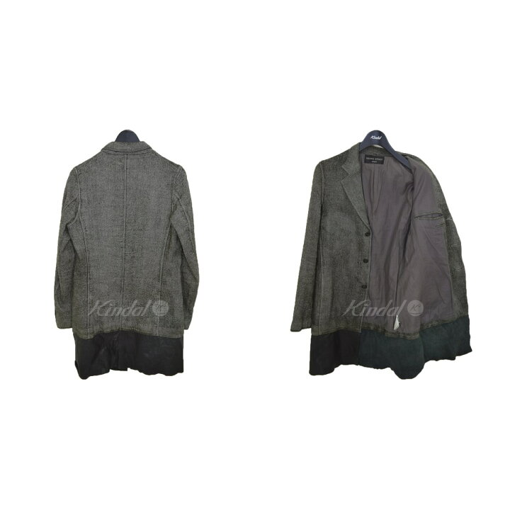 楽天市場】【中古】SHARE SPIRIT 裾シープレザー切替チェスターコート 