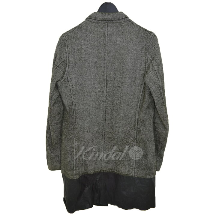 楽天市場】【中古】SHARE SPIRIT 裾シープレザー切替チェスターコート 