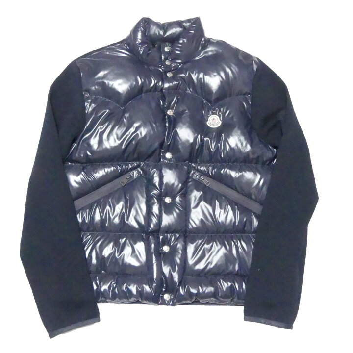 楽天市場】【中古】MONCLER 切替カーディガン ダウンジャケット 