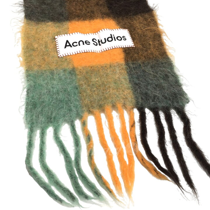 楽天市場】【中古】ACNE STUDIOS チェック柄マフラー ブラウン 