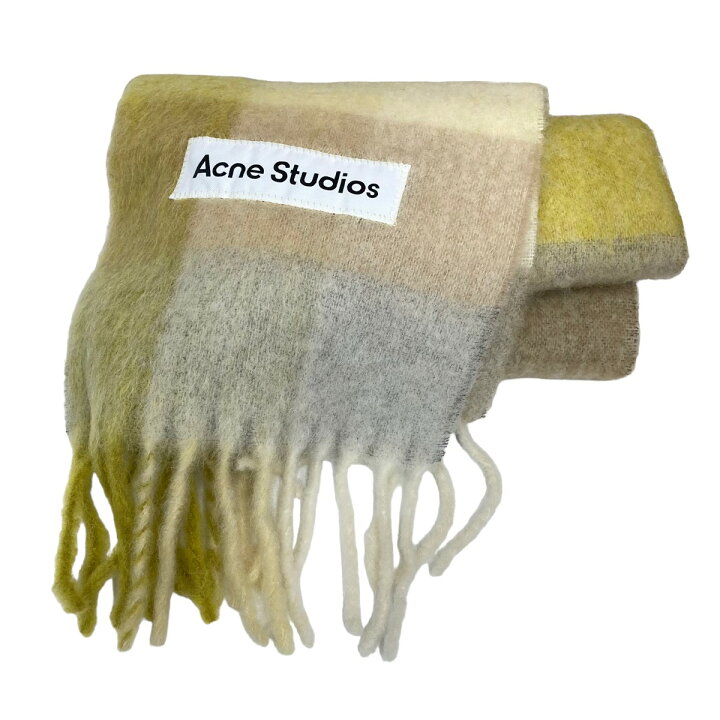 楽天市場】【中古】ACNE STUDIOS モヘアチェックスカーフマフラー  