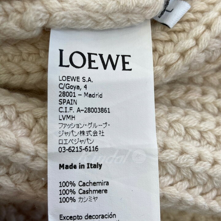 楽天市場】【中古】LOEWE パールバックオープンカシミヤニット オフ  