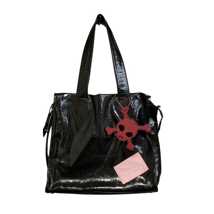 楽天市場】【中古】Vivienne Westwood エナメルトートバッグ ブラック 