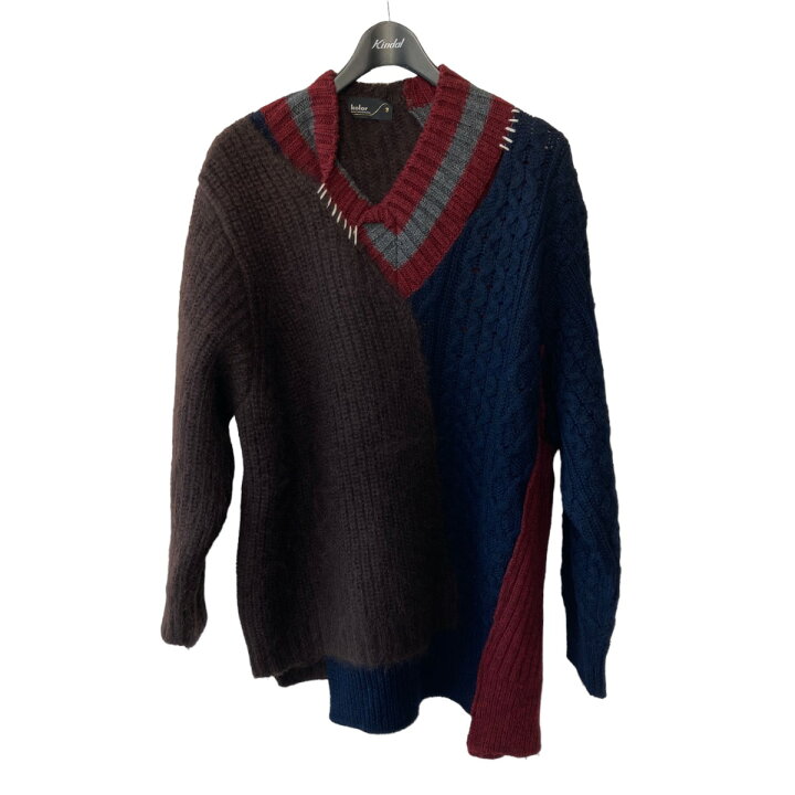 楽天市場】【中古】kolor 20AW CRAZY PATTERN KNIT 20WCM-N01301  