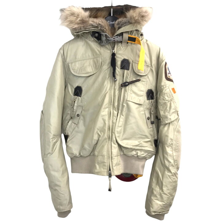 楽天市場】【中古】Parajumpers ファーダウンジャケット ライトグレー  