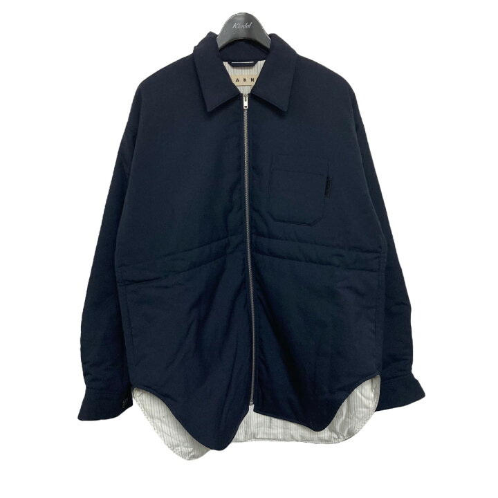 楽天市場】【中古】MARNI ウールソリッドパデットシャツシルエット  