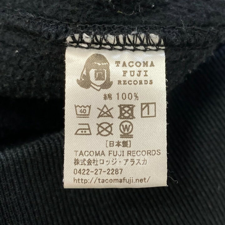 楽天市場】【中古】TACOMA FUJI RECORDS ロゴパーカー ブラック サイズ 