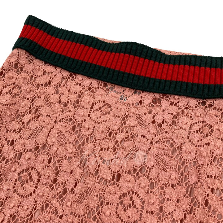 楽天市場】【中古】GUCCIレースロングスカート ピンク サイズ：40  