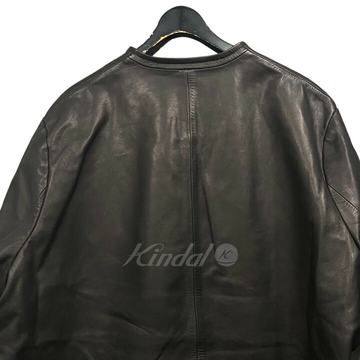 楽天市場】【中古】prasthana｢LC1 Leather Blouson｣ノーカラーレザー 