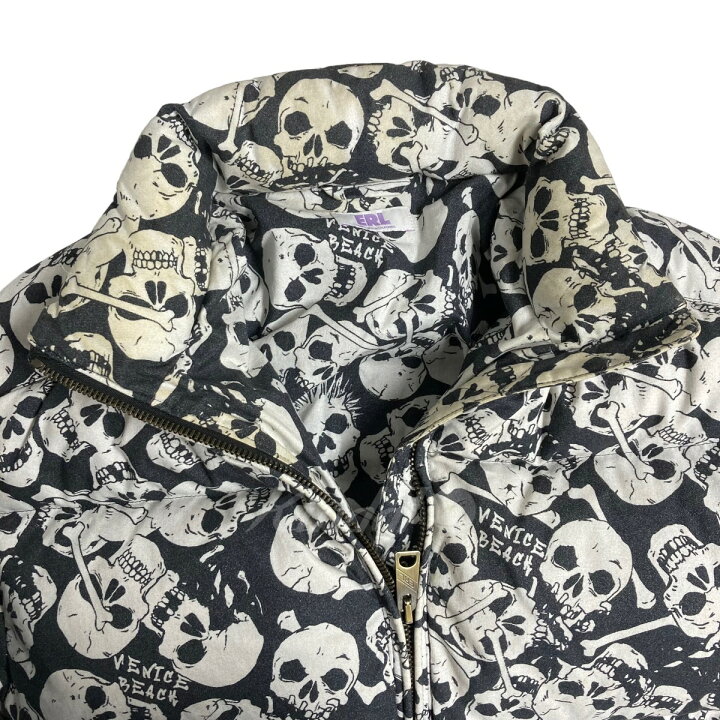 楽天市場】【中古】ERL 総柄ダウンジャケット ブラック×ホワイト  
