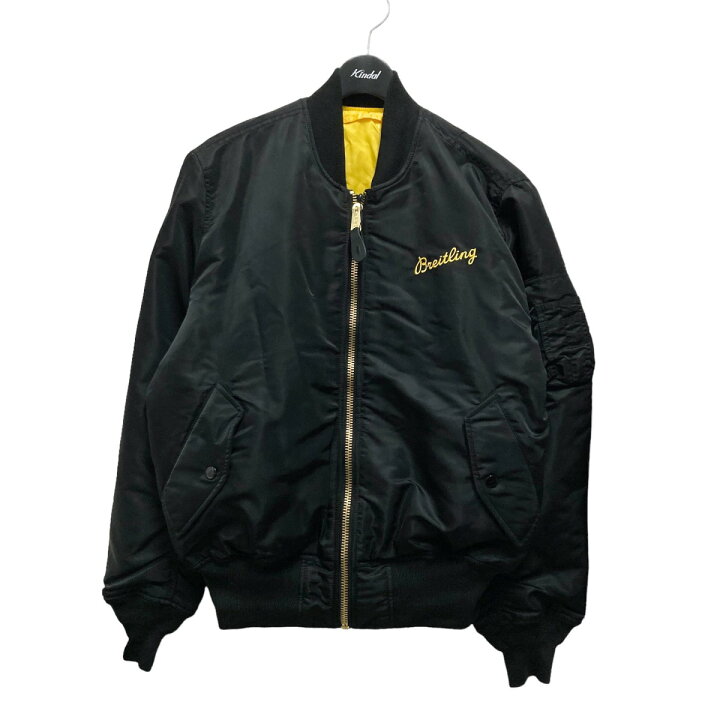 楽天市場】【中古】ALPHA×BREITLING MA-1ジャケット ブラック×イエロー 