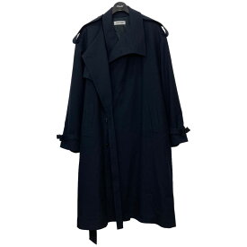 【中古】KEISUKE YOSHIDABelted Trench Coat ベルト付きトレンチコート KY21Z01 ネイビー サイズ：F【価格見直し】