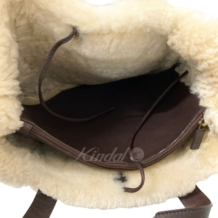 楽天市場】【中古】UGG ムートンハンドバッグ ベージュ×ブラウン 