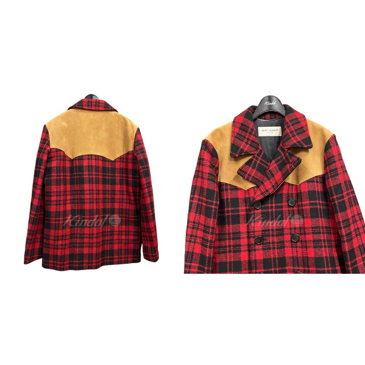 楽天市場】【中古】SAINT LAURENT PARIS14AW ウエスタンチェック柄 