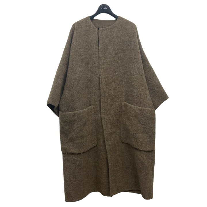 楽天市場】【中古】DRAWERノーカラーコート ブラウン サイズ：36【価格 