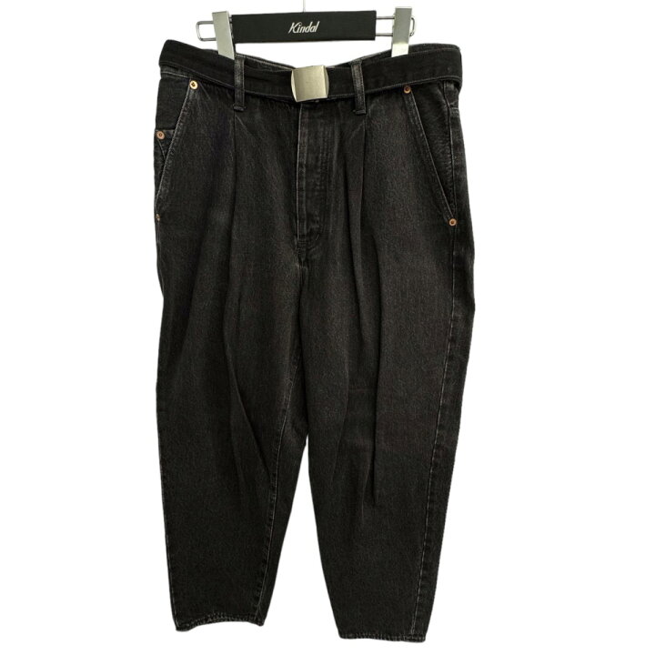 楽天市場】【中古】doublet 「SILK DENIM WIDE TROUSER」 ベルテッド  