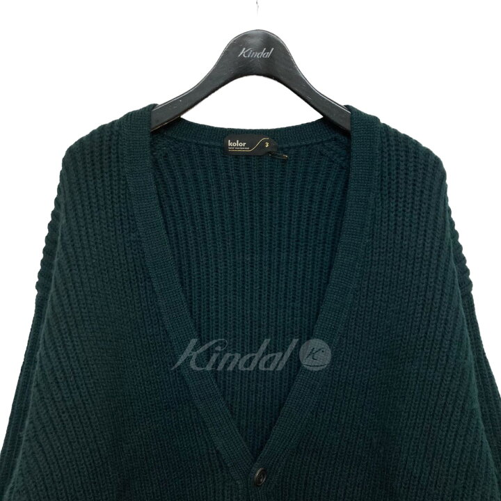 楽天市場】【中古】kolorレイヤード カーディガン グリーン サイズ：3 