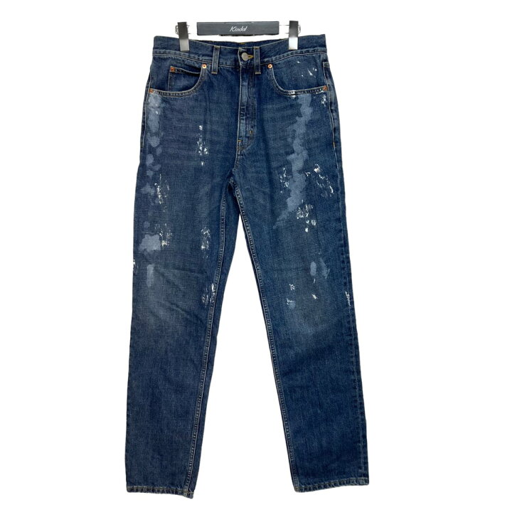 楽天市場】【中古】Martine roseペイント加工デニムパンツ インディゴ 