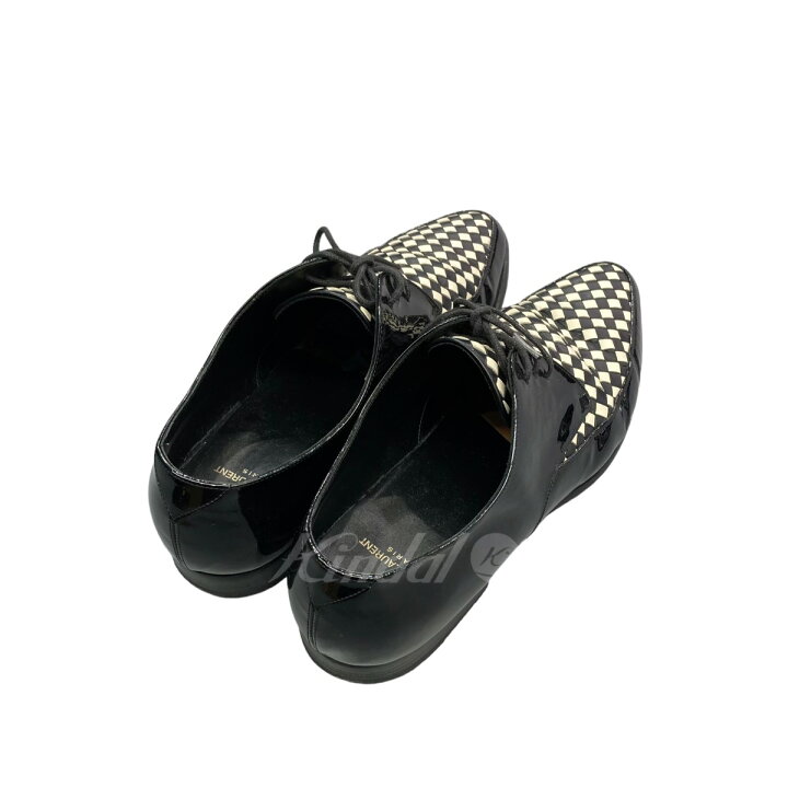 楽天市場】【中古】SAINT LAURENT PARIS エナメルレースアップシューズ 