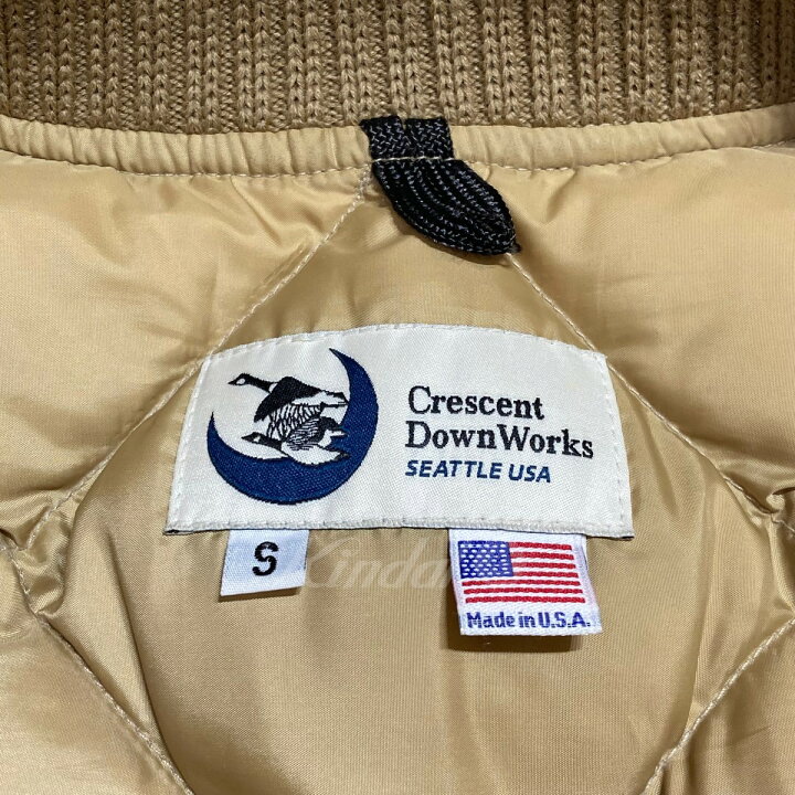 楽天市場】【中古】Crescent Down Works キルティングダウンジャケット 