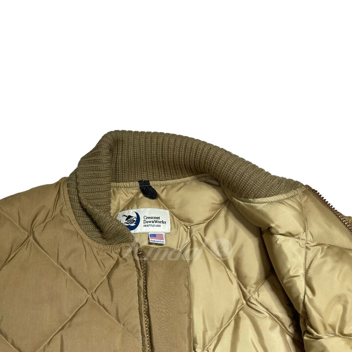 楽天市場】【中古】Crescent Down Works キルティングダウンジャケット 
