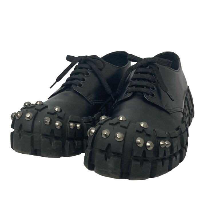 楽天市場】【中古】PRADA スタッズ付きシューズ ブラック サイズ：51 