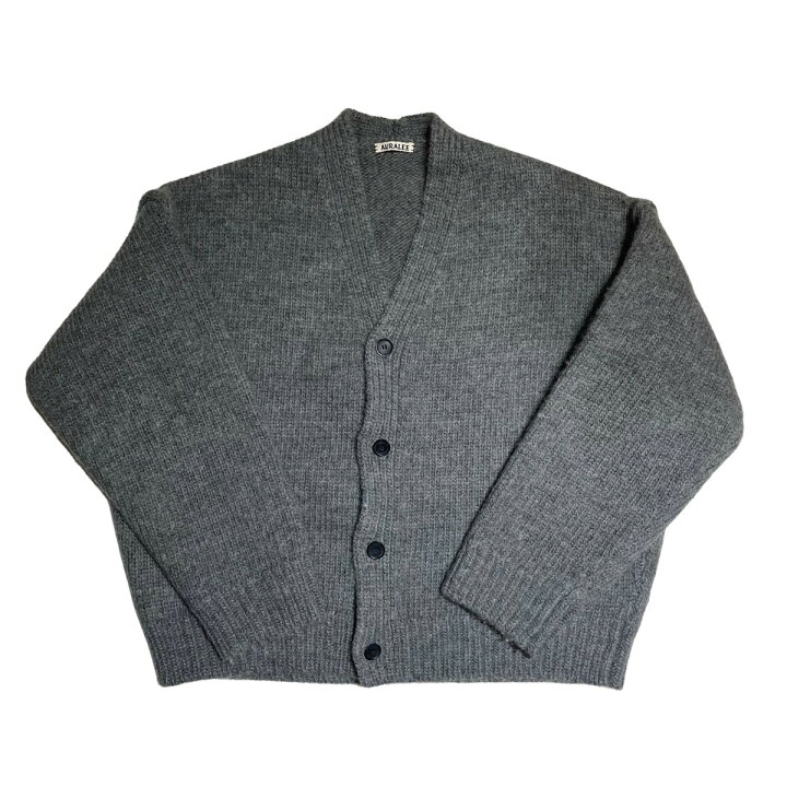 楽天市場】【中古】AURALEE SUPER MILLED KNIT BIG CARDIGAN ビッグ 